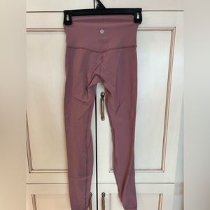 Lululemon align leggings mauve pink size 2